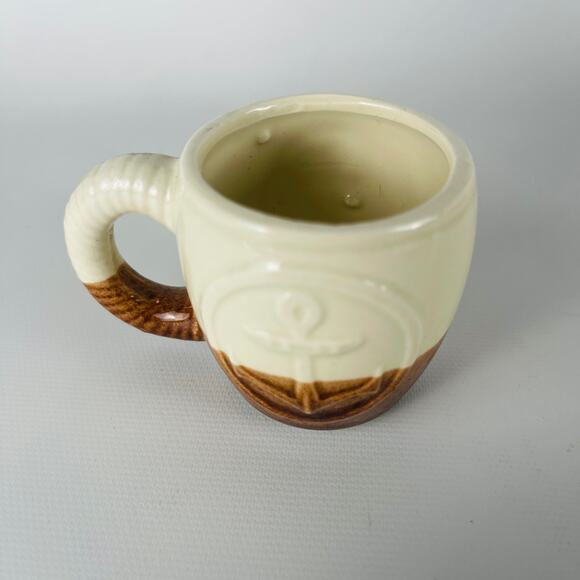 Enesco Shipper Clip Barrel Shape Stein 4 Mugs plus 4 Demitasse Anchor Cups - Picture 5 of 9